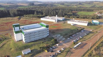 Foto aérea do Campus Laranjeiras do Sul.